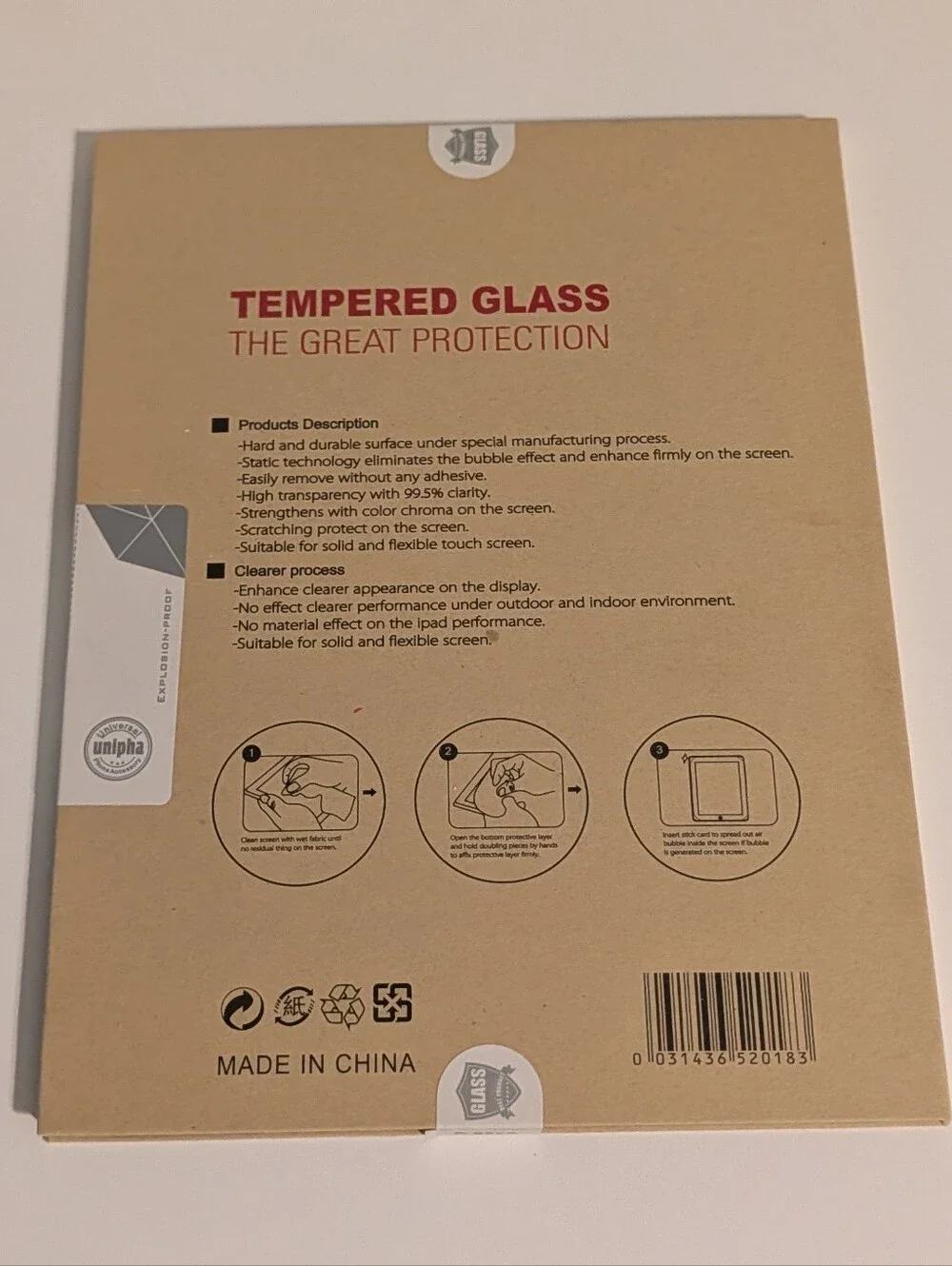 Screen Protector for iPad Air 3 10.5 inch, iPad Pro, Tempered Glas, 2-Pack